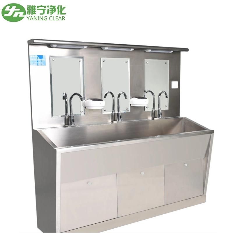 Yaning SUS304 Medical Wash Hand Sink Sensor Taps Faucet for Operation Room