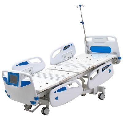 Hospital Medical Surgical Five Function Adjustable ICU Electric ICU Patient Nursing Care Bed