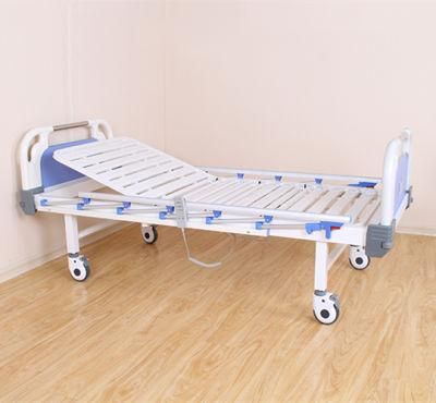 CE and ISO Manufacturer Two Function Electrical ICU Nursing Hospital Bed with IV Pole