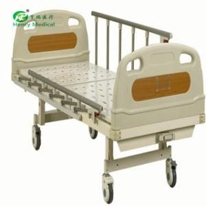 One Crank Medical Bed Patient Hospital Bed Manual Sick Care Bed (HR-611)