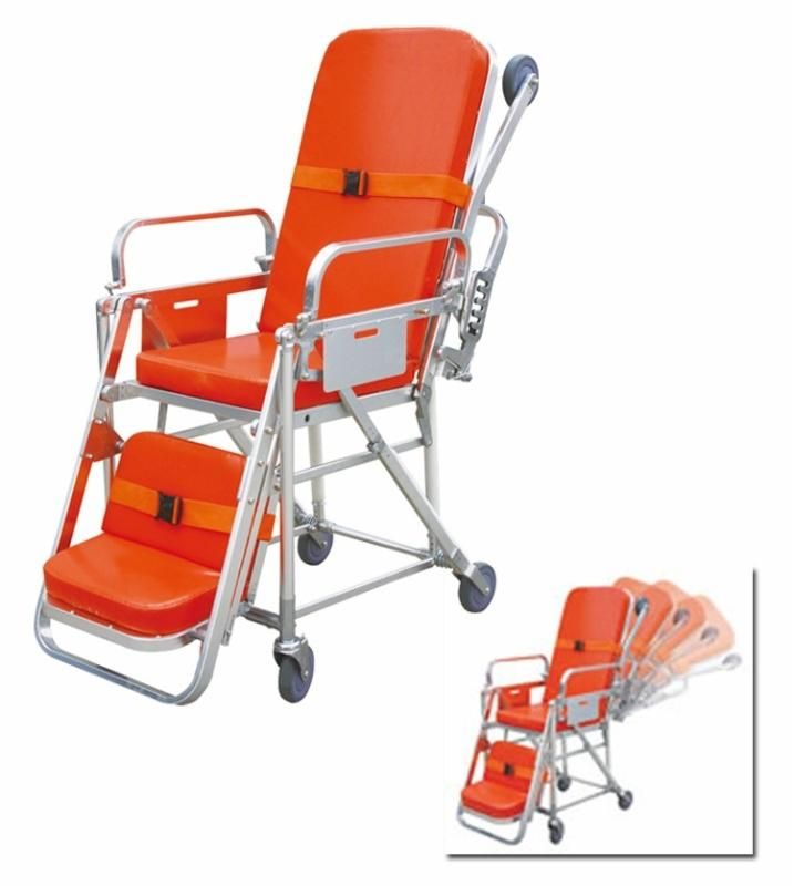 Aluminum Alloy First-Aid Ambulance Chair Stretcher Used in Emergency.