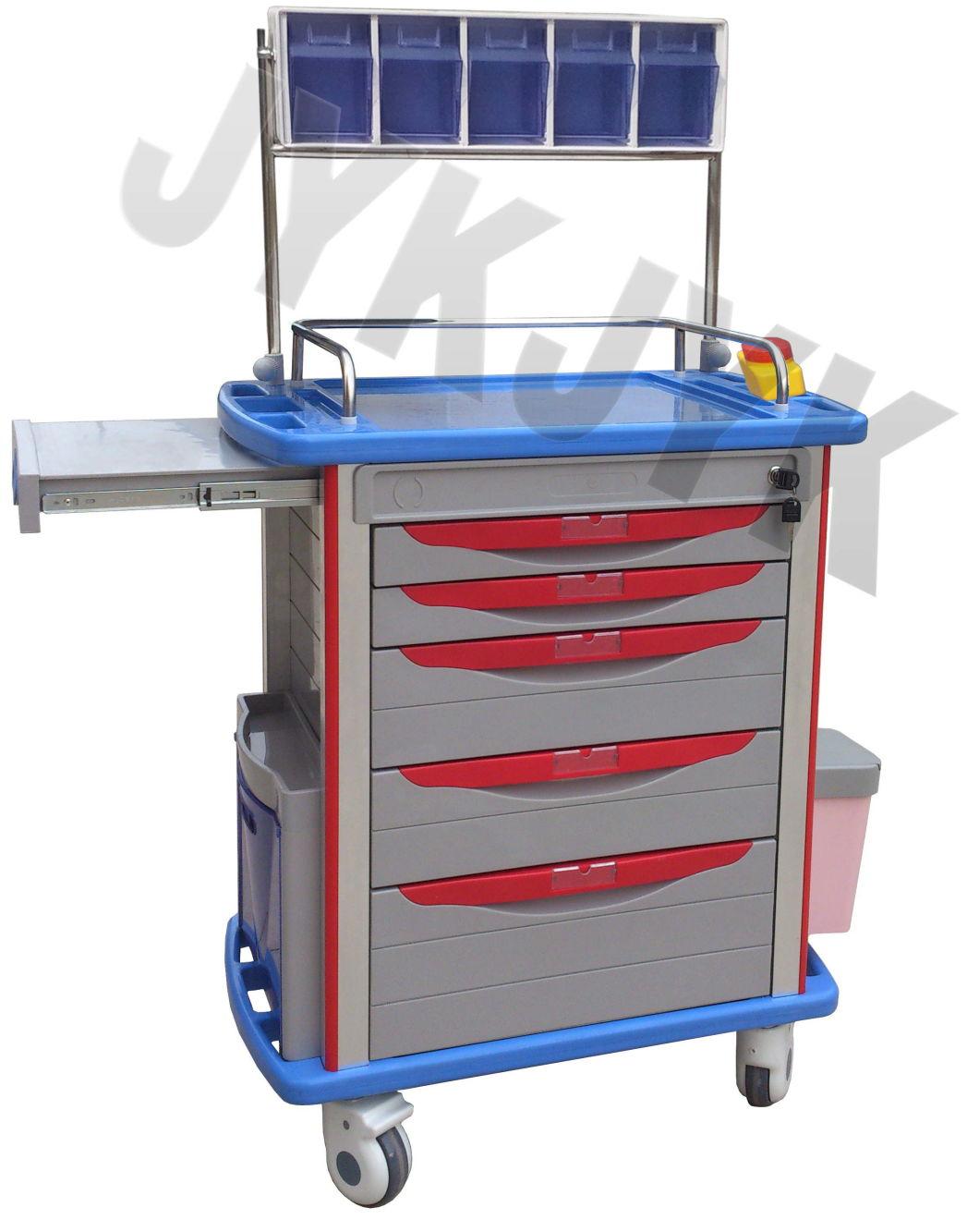 ABS Medical Emergency Cart Crash Cart Medical Cart Hospital Cart Dressing Cart