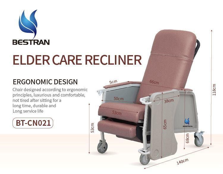 Bt-Cn021 Hospital Furniture Adjustable Patient Chair for Elderly Recliner Chair