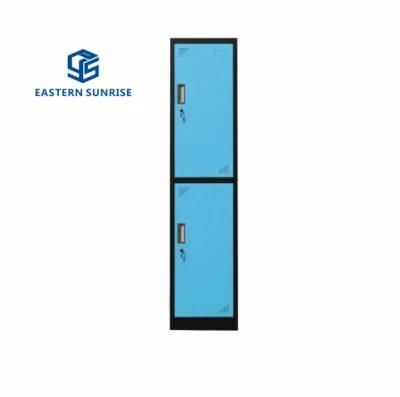 Colorful Two Tier Door Steel Storage Lockers