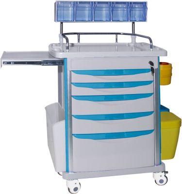 Mn-AC001 Factory Price Multi-Function ABS Anesthesia Cart with CE&ISO Certification