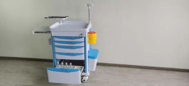 CE Approved China Factory Economic ABS Medical Instrument Trolley