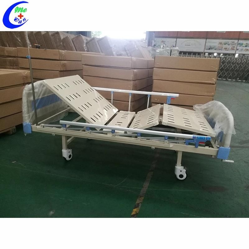 Hospital Furniture ABS Two Crank Manual Hospital Bed