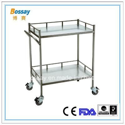 201# Stainless Steel Hospital Trolley Nursing Cart