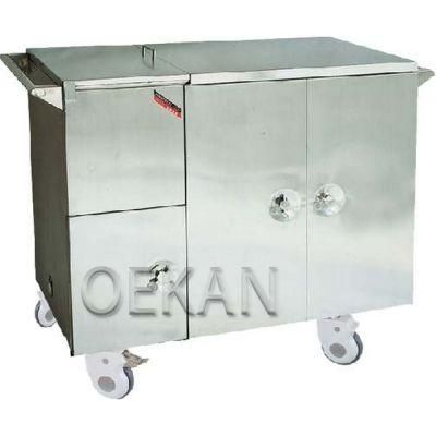 Oekan Modern Hospital Stainless Steel Organ Storage Cart