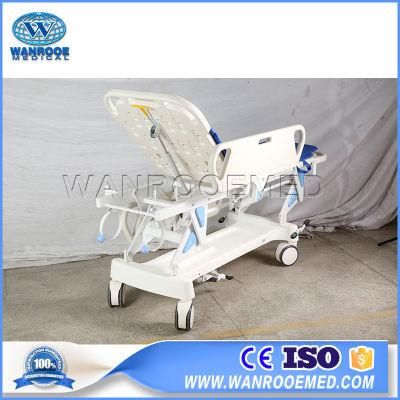 Medical Instrument Stainless Steel Hospital Ambulance Flat Manual Transport Trolley Stretcher