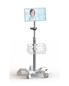 High-End Flexible Hospital Monitor Stand and Medical Tablet Cart