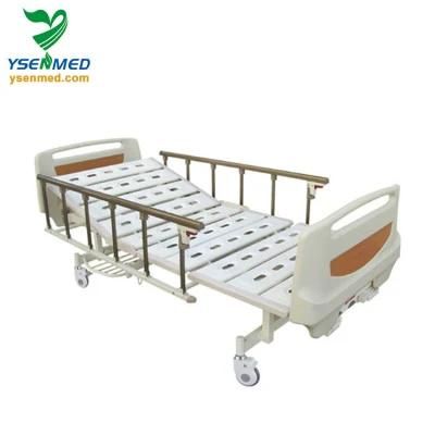 Yshb102b Luxurious Manual Two Cranks Hospital Patient Bed