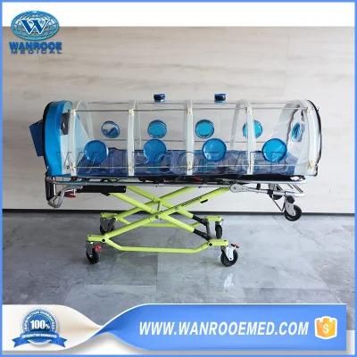 Ea-3G Medical Manual Folding Ambulance Emergency Mobile Patient Transport Stretcher Trolley