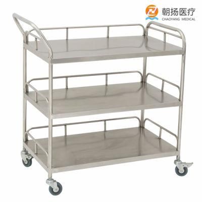 Platform 3 Tier Hospital Salon Use Beauty Instrument Trolley Cy-D405