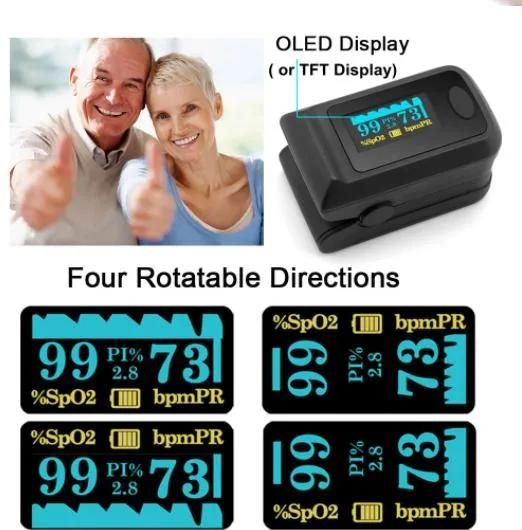 Best Quality Hospital Medical Equipment Portable Digital LED Fingertip SpO2 Pulse Oximeter