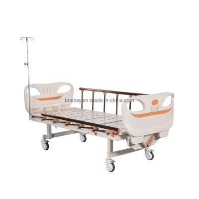 Medical Equipment Manual 2 Function ICU Hospital Bed with Two Positions