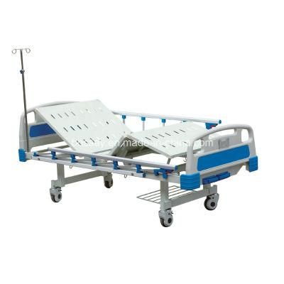 Medical Bed Manufacturer Two Crank Manual Hospital Bed (BS-828A)