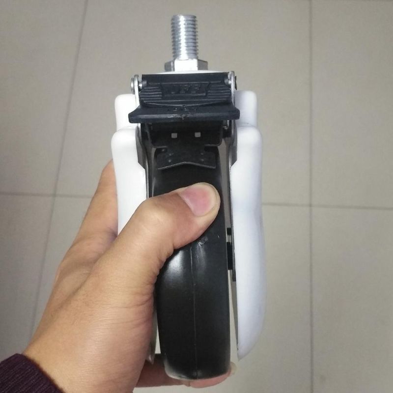 ABS 125mm Single-Sided Silent Caster for Hospital Bed