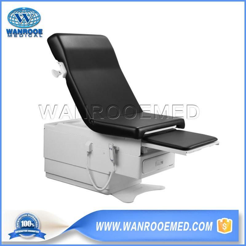 a-S106b Hospital Medical Electric Gyno Chair Foldable Gynecology Examination Table Obstetric Bed with Drawers