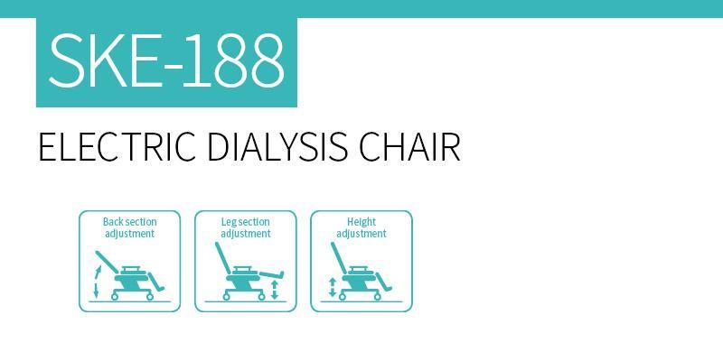 Ske-188 Hemodialysis Treatment Chairs with Aluminium Handrail Rail