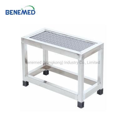 Stainless Steel ABS Top Anti Slip Medical Patient Foot Stool Single Step