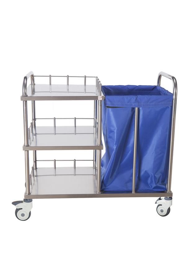 Medical Stainless Steel Nursing Cart Nursing Trolley
