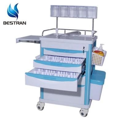 Bt-Ay005 Hospital Cart Medical Trolley with Drawers Hospital Anesthesia Trolleys Medical Trolley Cart Price