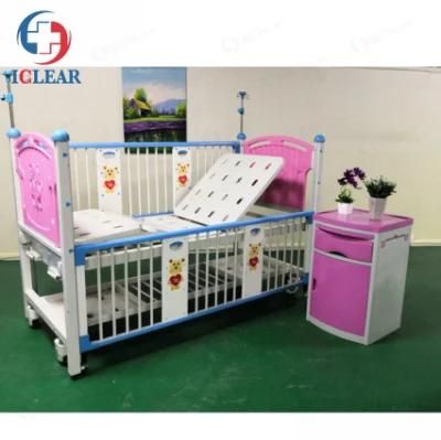 Hospital Medical Two Crank Manual Children ICU Nursing Bed