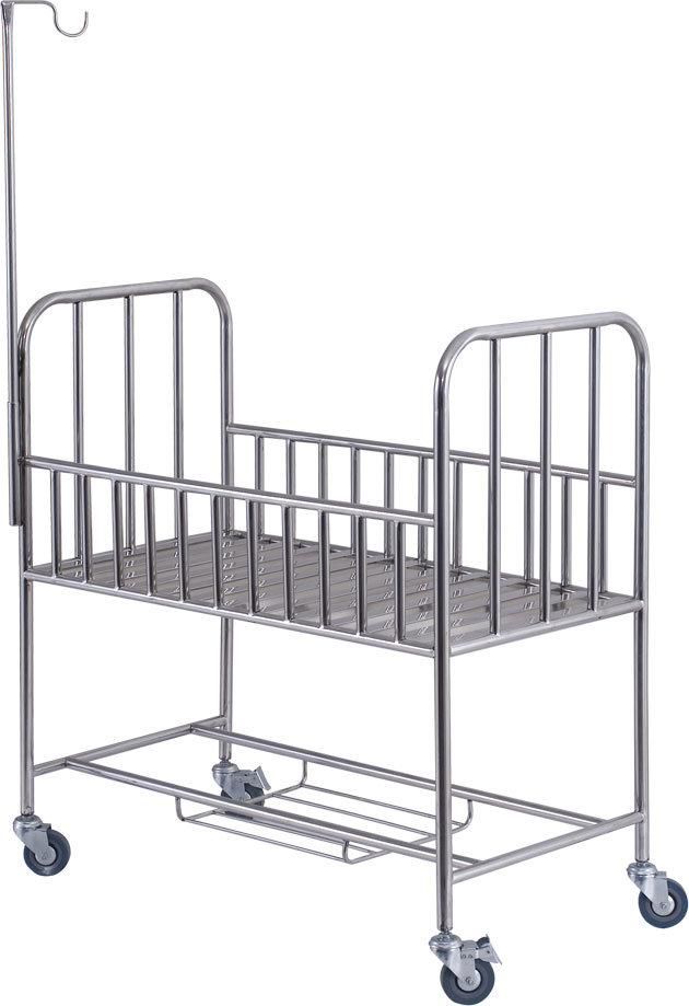 Stainless Steel Hospital Baby Bassinet