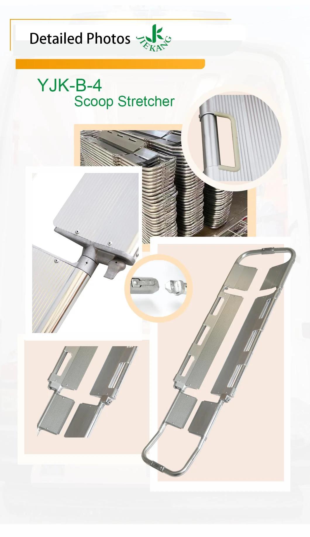 Exclusive Sale Aluminum Alloy Medical Emergency Folding Lightweight Scoop Stretcher