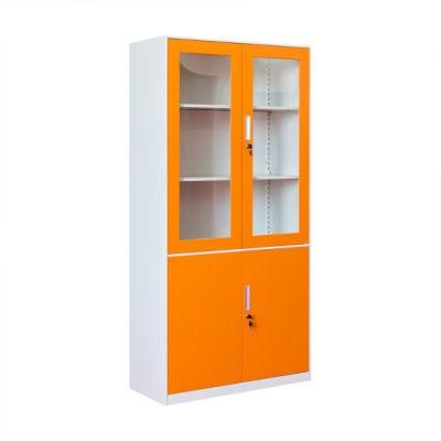 Office Metal Storage Shelves Cabinet Furniture Glass Door Book Cabinets