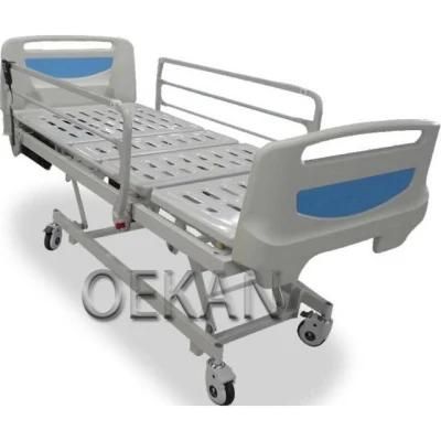 Hospital 4 Crank Electric ICU Care Patient Bed Medical Mobile Treatment Nursing Patient Bed