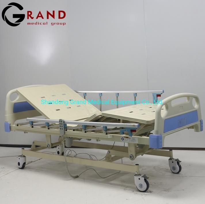 Best Price Medical Manufacture Advanced Hospital Electric Three Functional Moveable Patient Nursing Bed