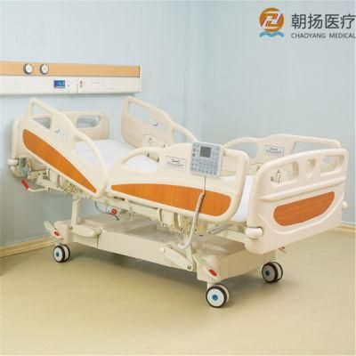 CE Approved Multi-Functional ICU Room Electric Hospital Patient Bed with Weight Scale Paralysis