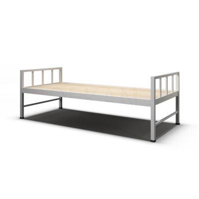Everpretty Factory Price Modern Hospital Furniture Metal Wood Frame Single Bed in Rest Area