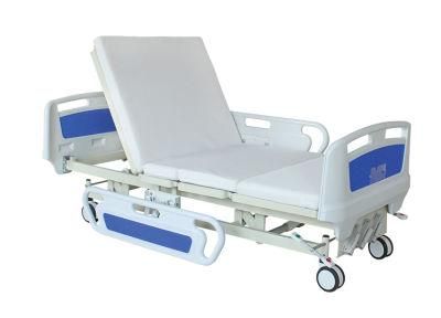 Chinese Manufacturer Cheap Price Three-Cranks Manual Hospital Bed