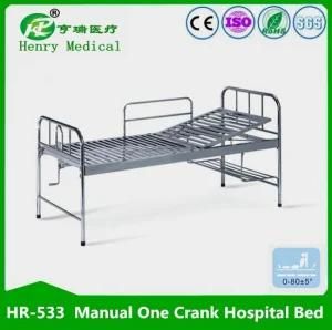 Stainless Steel Patient Bed/Flat Medical Bed