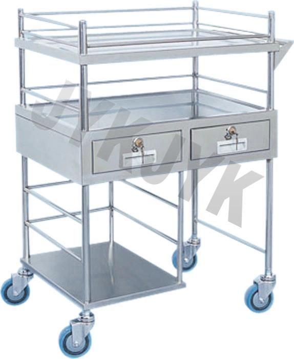 Stainless Steel Fan-Shaped Operation Apparatus Cart