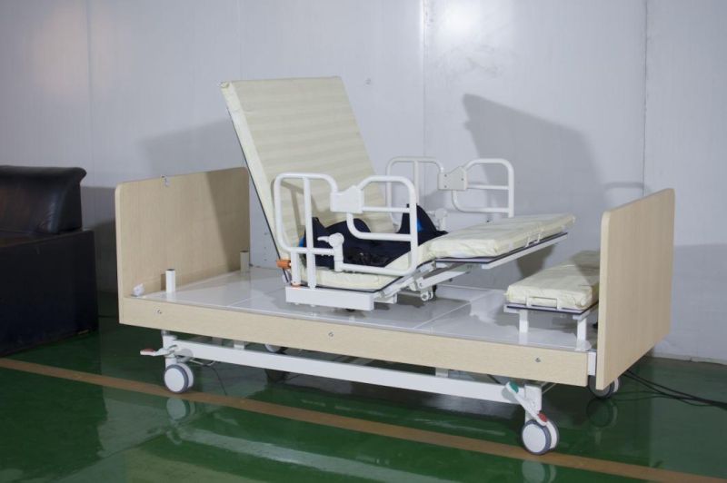 Manufacturer′s Best-Selling ICU Nursing Bed, High-End Hospital Headboard, Wholesale Electric Rotary Nursing Bed
