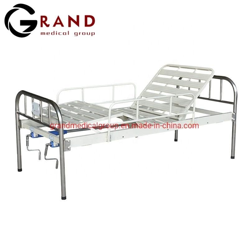 Long Service Life Medical Equipment Hospital Adjustable Patient ICU Folding Nursing Care Bed