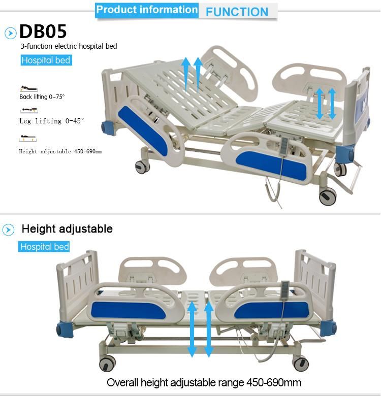 Standard Three Functions Electric Medical Hospital Bed Price