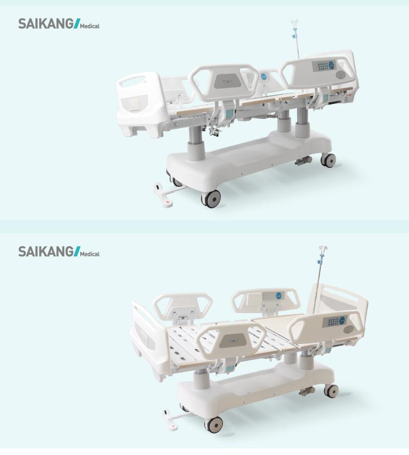 Sk002-9 ICU Medical Hospital ABS Patient Bed with Height Adjustment