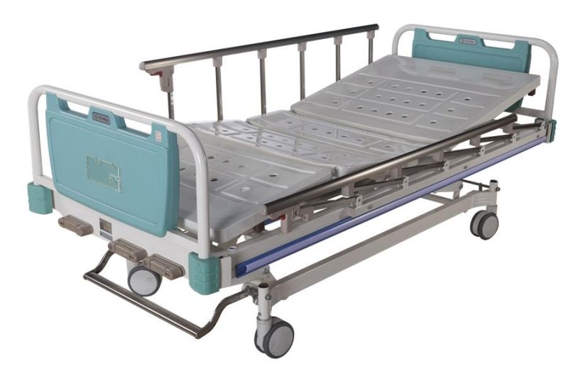 High Quanlity Manual Medical Bedthree Shake Nursing ICU Patient Bed