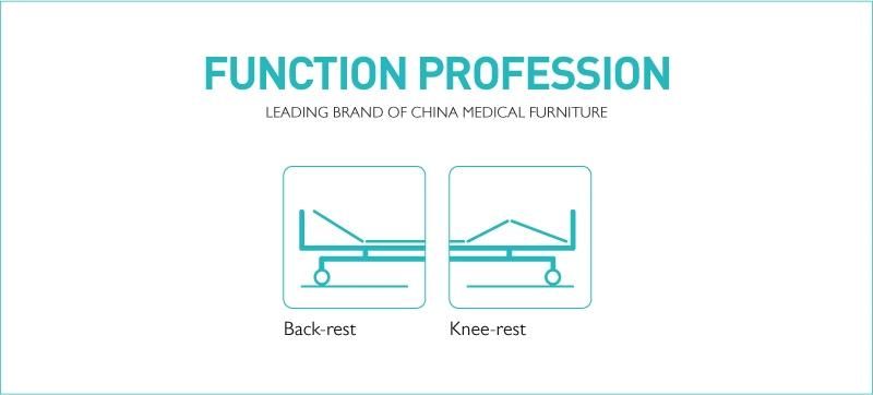 T2K Two Crank Hospital Manual Bed Prices with Remote Control