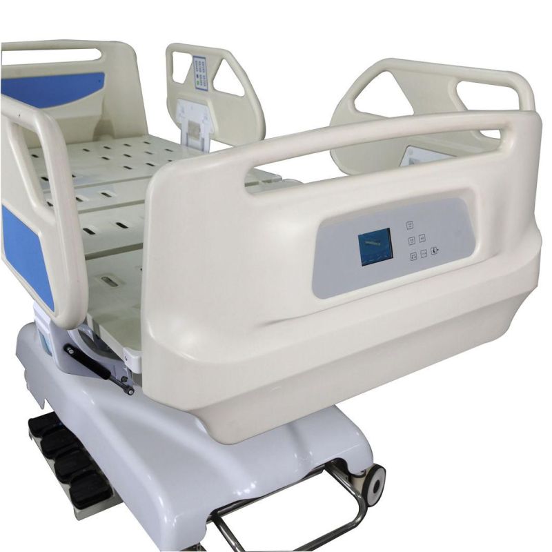 5-Function Electric Nursing Care Equipment Medical Furniture Clinic ICU Patient Hospital Bed