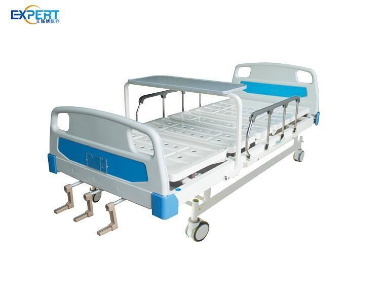 Hot Sale Hospital Equipment Multifunction Bed Powder Coated Surface Steel Corrosion Resistant Flat Hospital Bed