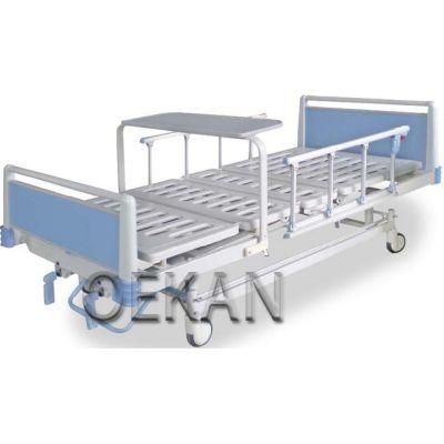 Hospital Aluminium Alloy Side Manual Patient Bed Clinic Single Adjustable Treatment Bed