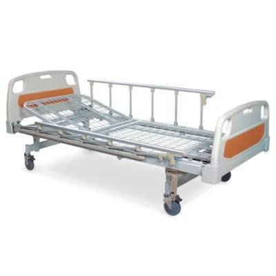 Cheap One Crank Hospital Bed with Detachable ABS Headboard