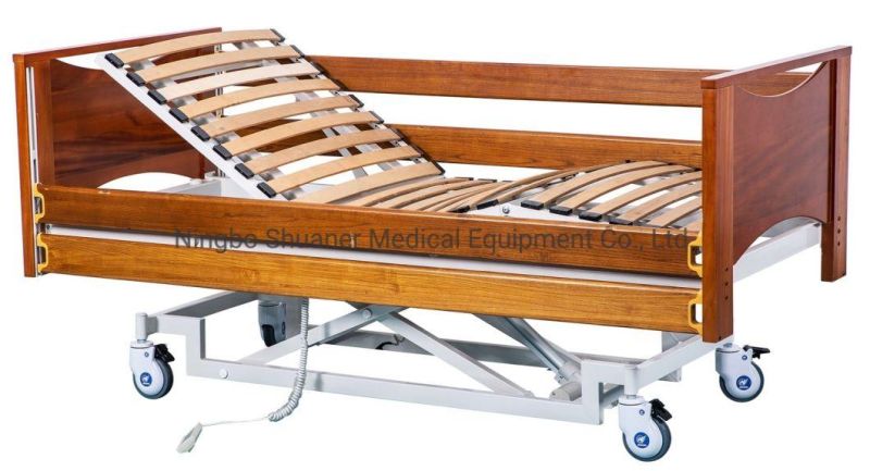 K-3A Three Function Wood Nursing Care Patient Bed for Home Rehabilitation Hospital