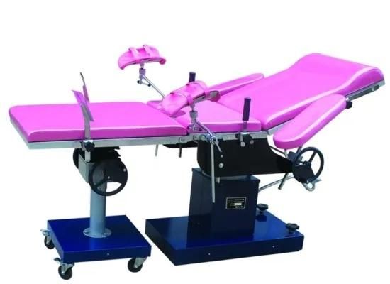 Hospital Medical Electric Gyne Coach with Padel Obstetrics Examination Bed